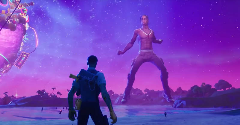 Concierto Fortnite Travis Scott